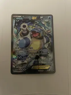 Pokemon TCG Card - Blastoise EX XY122 Black Star Promo Full Art XY Rare - Image 1