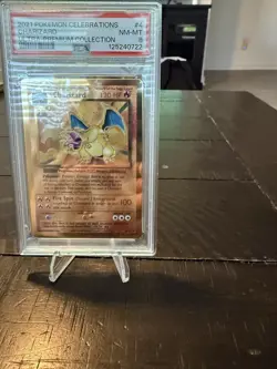 Pokemon Celebrations Charizard Gold Metal Card #4/102 UPC Promo PSA 8 - Image 3
