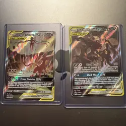 2020 Pokemon Umbreon And Darkrai GX SM 241 and Espeon & Deoxys GX SM240 Sm Holo - Image 1