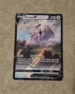 [ NM ] Arceus V Full Art Holo SWSH 204 Pokemon Card Sword & Shield - Image 1