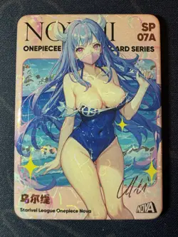 Goddess Ulti Magazine Preimium Thick Card Waifu Doujin One Piece Full Art - Image 1