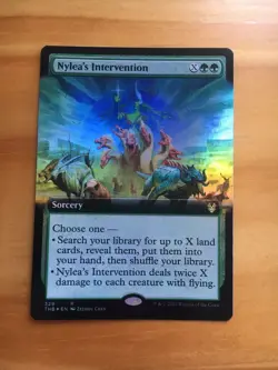 Mtg Theros Beyond Death Nylea's Intervention Extended FOIL NM - Image 1