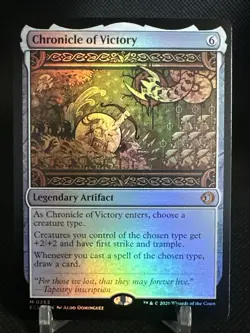 Chronicle of Victory MTG Lorwyn Eclipsed #M 0253 Mythic Rare FOIL Leg Artifact - Image 1
