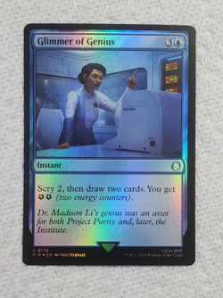 MTG Foil Glimmer of Genius Fallout NM - Image 1