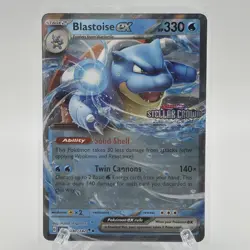 Blastoise EX - 030/142 Stellar Crown Stamped Promo MINT - Pokemon Card - Image 1