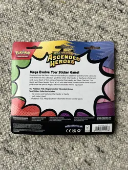Pokemon Ascended Heros Tech Sticker Collection 3 Booster Packs Gastly NEW SEALED - Image 2