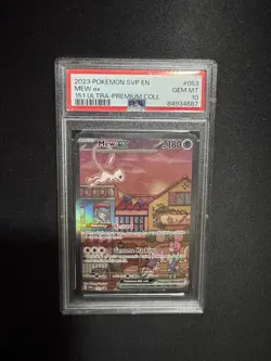 MEW EX 151 ULTRA-PREMIUM COLL POKEMON SVP EN-SV BLACK STAR PROMO 2023 053 PSA 10 - Image 1