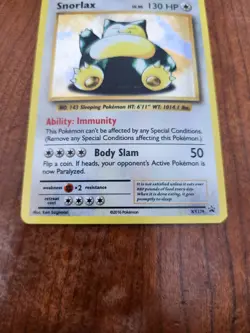 Snorlax - XY179 Black Star Promo - Holo Rare - Pokemon Card - EXC / Near Mint - Image 3