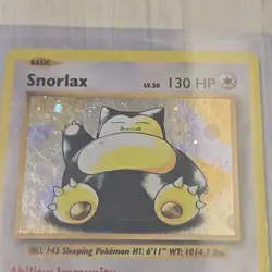 Pokemon Snorlax Black Star Promo XY179 Holo Promo Card Tcg Rare - Image 2