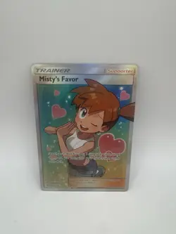 NM/Mint Pokemon Misty's Favor 235/236 Unified Minds Ultra Rare Full Art Trainer - Image 1