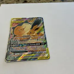 Eevee & Snorlax GX SM169 Sm Holo Pokemon Card - Image 1