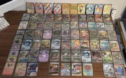 POKEMON TCG Lot Of 77 Cards: SIR, IR, UR, Full Art Ex, Gold, Shiny, Baby Shiny - Image 1
