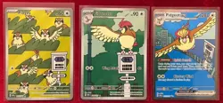 Pokemon TCG 3 Card Lot of Pidgey Pidgeotto Pidgeot IR SIR Pokemon Cards M/NM - Image 1