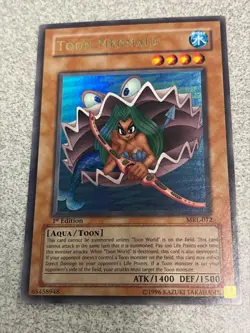 Yu-Gi-Oh! Card - Toon Mermaid - Holo 1st Edition - MRL-072 - 1996 - MP! - Image 1