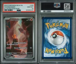 Pokemon SV Scarlet & Violet 151 Illustration Rare Charmander 168/165 PSA 10 GEM! - Image 5