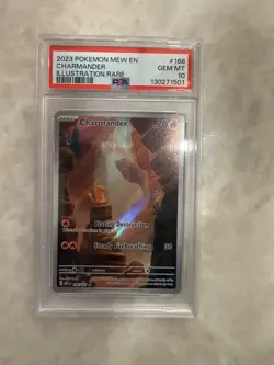 Pokemon SV Scarlet & Violet 151 Illustration Rare Charmander 168/165 PSA 10 GEM! - Image 1