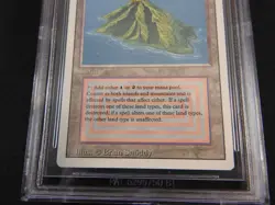 Volcanic Island BGS 9 MINT [Revised Edition] Mtg Magic Free Shipping - Image 4