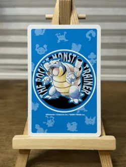 1996 Pokemon Gengar - Blastoise Blue Deck Poker Playing Card 6 Of Spades - Image 2