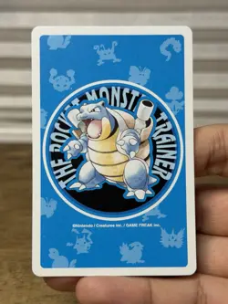 1996 Pokemon Gengar - Blastoise Blue Deck Poker Playing Card 6 Of Spades - Image 5