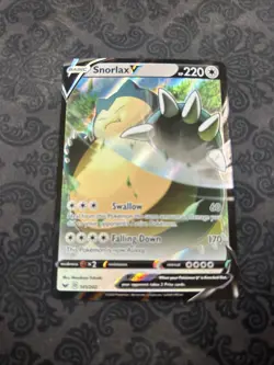 Snorlax V 141/202 Sword & Shield 2020 Ultra Rare Holofoil Pokemon TCG Card - Image 1