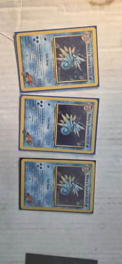 Pokemon TCG Misty's Seadra PRERELEASE Holofoil Foil Promo Card 9/132 Mint 8-10 - Image 1