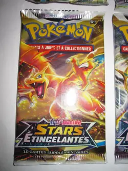 POKEMON NEUF LOT 4 BOOSTER SCELLES ARTSET STARS ETINCELANTES FRENCH NON TRIES - Image 4