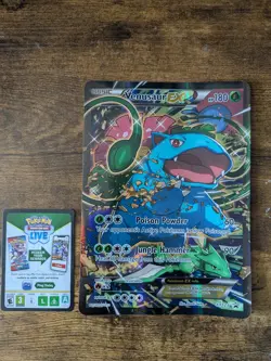Pokemon TCG Europe Exclusive Venusaur EX XY123 JUMBO Promo Lightly Played LP - Image 2