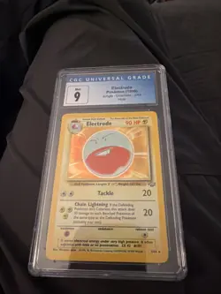 Vintage Pokemon Graded CGC Mint 9 ELECTRODE 1999 Jungle Unlimited Holo 2/64 - Image 1