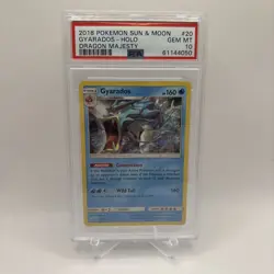 PSA 10 Gyarados Pokemon TCG Dragon Majesty 20/70 Holo 2018 - Image 1