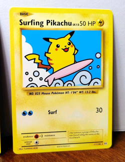 POKEMON FLYING PIKACHU 110/108 & SURFING PIKACHU 111/108 SECRET RARES EVOLUTIONS - Image 3