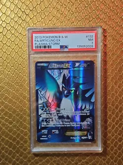 Pokemon TCG Articuno EX 132/135 Plasma Storm PSA 7 - Image 1