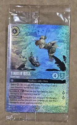 Disney Lorcana Fabled Tinker Bell Glimmer Foil Promo 11/P3 SEALED - Image 1