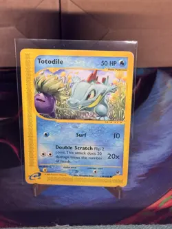 Pokemon TCG Totodile 134/165 Expedition 2002 Common Vintage e‑Card Era LP/MP - Image 1