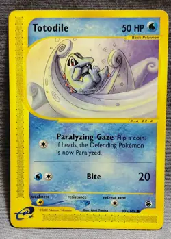 Pokemon Totodile 135/165 Expedition Common Non-Holo 2002 = NM - Image 1