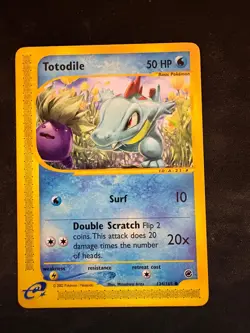 Totodile 134/165 - Expedition Base Set - Pokemon Card - Excellent Condition #N2A - Image 1