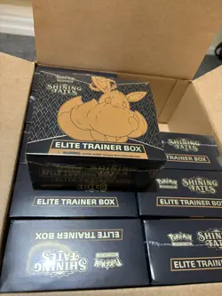 Shining Fates - Elite Trainer Box - ETB | Eevee VMAX | New Sealed | Pokemon TCG - Image 1