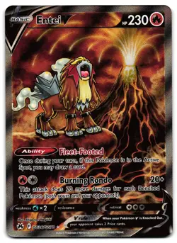 Entei V GG36/GG70 - Crown Zenith Galarian Gallery Pokemon TCG Holo - NM Card - Image 1