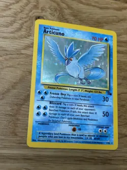Pokemon TCG Articuno Holo Unlimited Rare Card 2/62 Fossil Set LP+ - Image 1