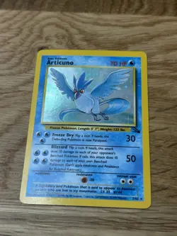 Pokemon TCG Articuno Holo Unlimited Rare Card 2/62 Fossil Set LP+ - Image 2