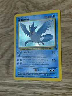 Pokemon TCG Articuno Holo Unlimited Rare Card 2/62 Fossil Set LP+ - Image 3