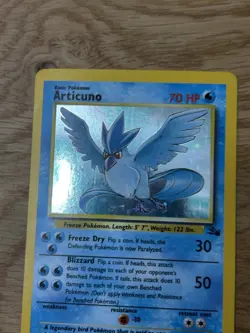 Pokemon TCG Articuno Holo Unlimited Rare Card 2/62 Fossil Set LP+ - Image 4