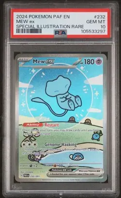 PSA 10 Pokemon PAF En-Paldean Fates SIR Bubble Mew 232/091 English - Image 1