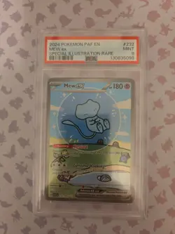 PSA 9 2024 Pokemon PAF EN Mew EX SIR #232 - Image 1
