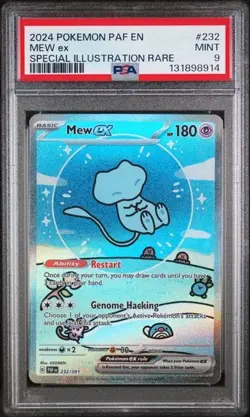 2024 Pokemon PAF EN SIR #232 MEW EX PSA MINT 9 - Image 1