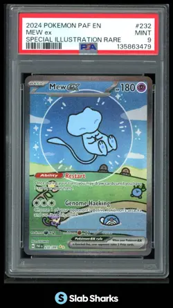 2024 POKEMON SV PALDEAN FATES - PAF EN #232/091 MEW EX SIR PSA 9 - Image 1