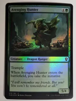 MTG - Avenging Hunter - CLB - C - Foil - 215 - Image 1