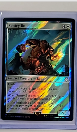 2024 MTG Magic The Gathering PIP Fallout Surge Foil #552 Sentry Bot - Image 1