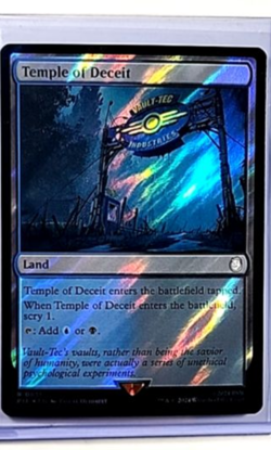 2024 MTG Magic The Gathering PIP Fallout Surge Foil #831 Temple of Deceit - Image 1