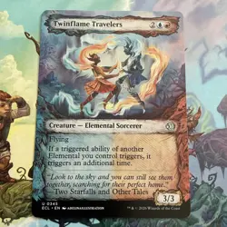 MTG Lorwyn Eclipsed SHOWCASE U Twinflame Travelers #0345 NP M NM - Image 1