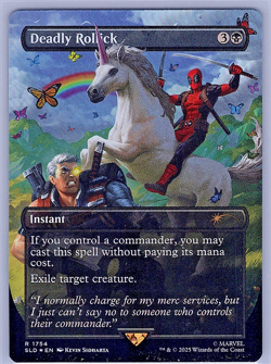 Deadly Rollick (Rainbow Foil) -Foil MTG Secret Lair LP 1754 Deadpool - Image 1